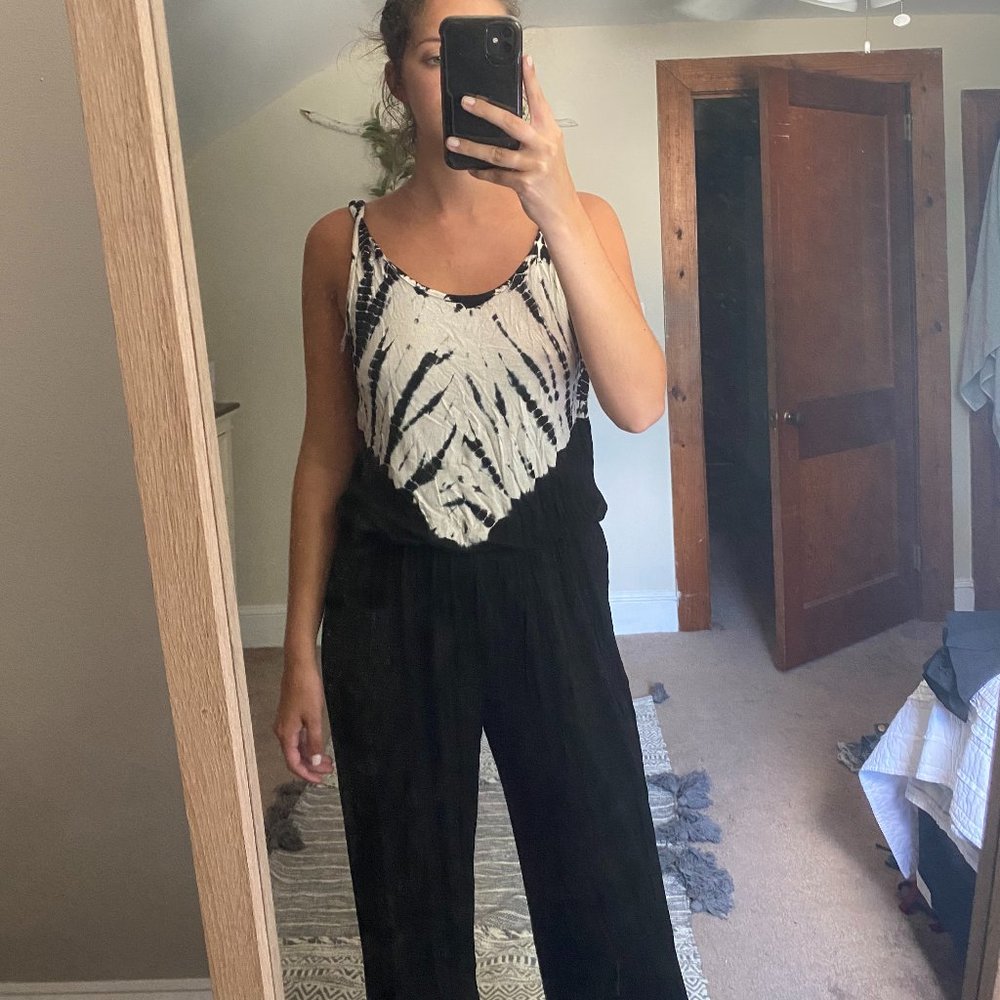 Tye Dye Jumpsuit w/ open back